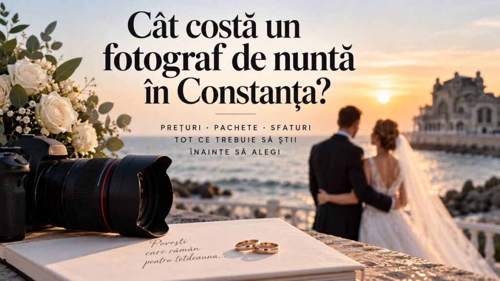Cât costă un fotograf de nuntă în Constanța